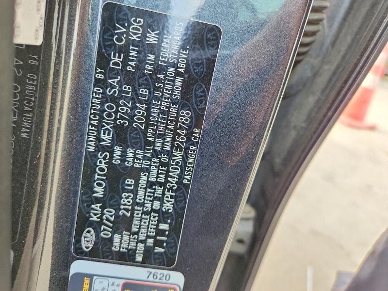 2021 KIA FORTE GT LINE 12