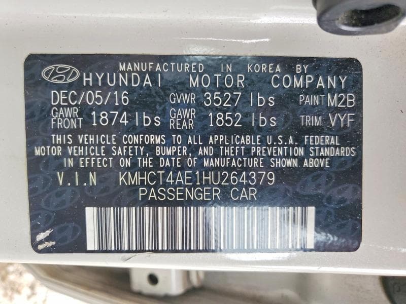 2017 HYUNDAI ACCENT SE 12