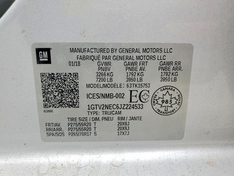 2018 GMC SIERRA K1500 SLT 12