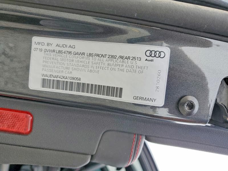2019 AUDI A4 PREMIUM PLUS 12
