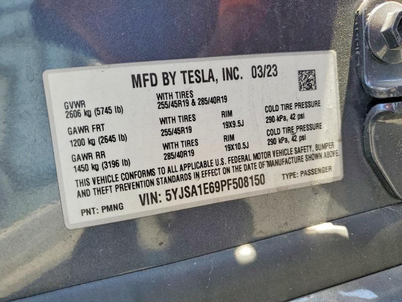 2023 TESLA MODEL S 12