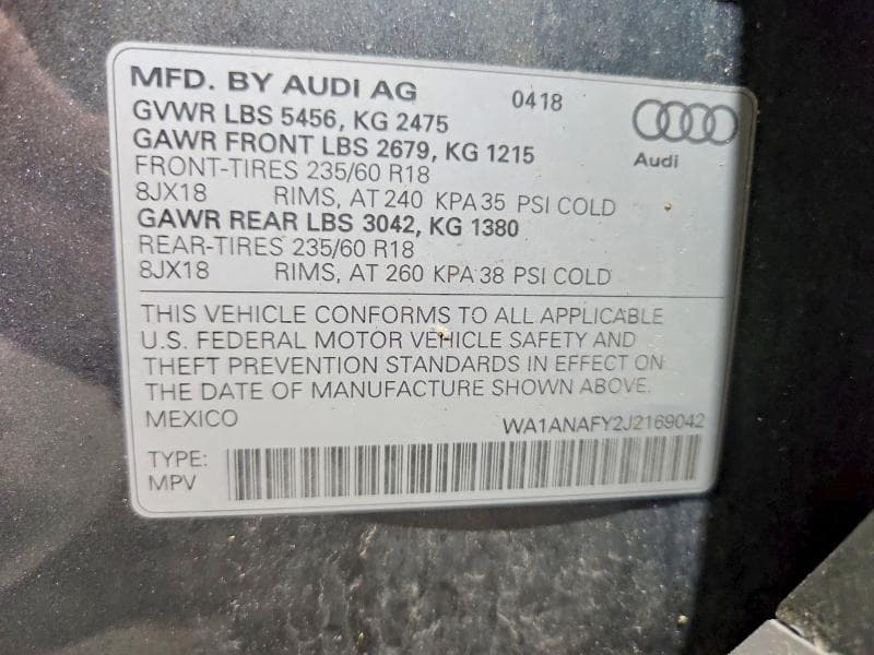 2018 AUDI Q5 PREMIUM 13