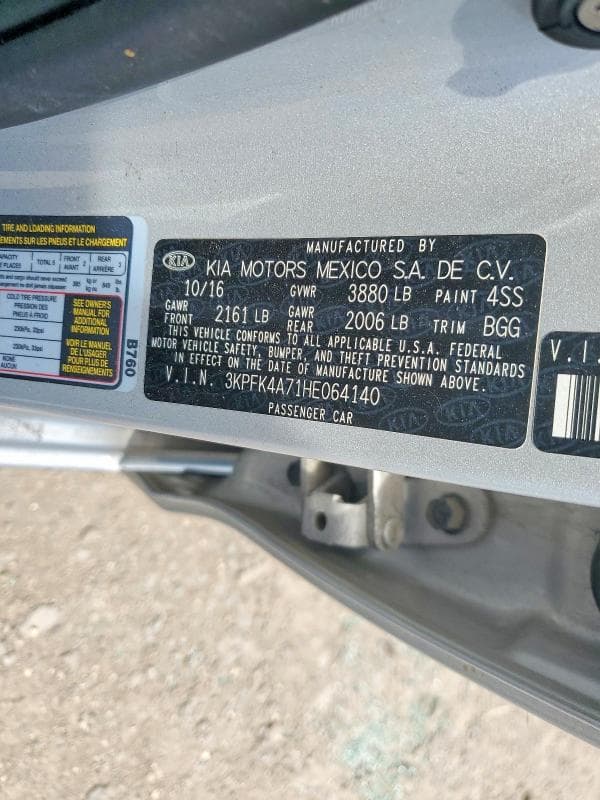 2017 KIA FORTE LX 13
