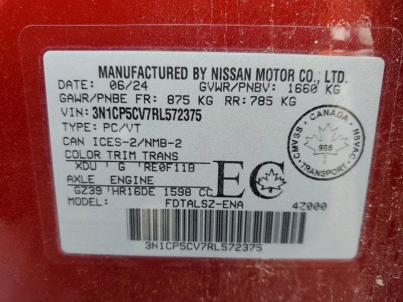 2024 NISSAN KICKS SV 14