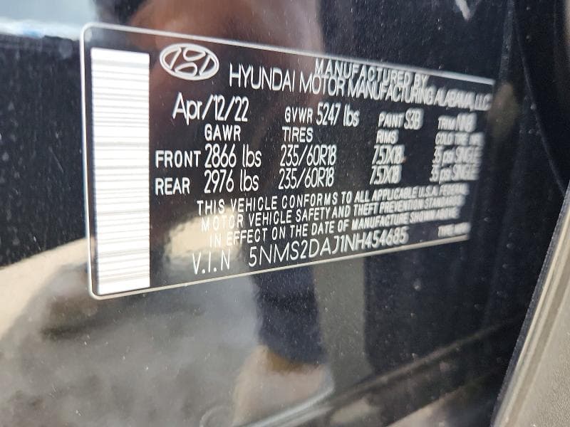 2022 HYUNDAI SANTA FE SEL 13