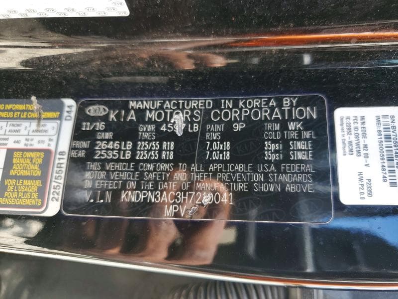 2017 KIA SPORTAGE EX 13