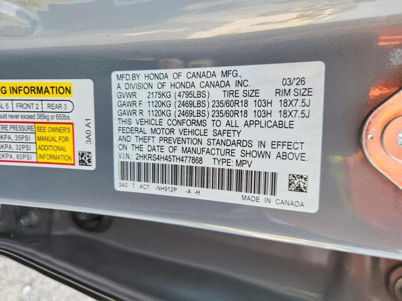 2026 HONDA CRV EX 14