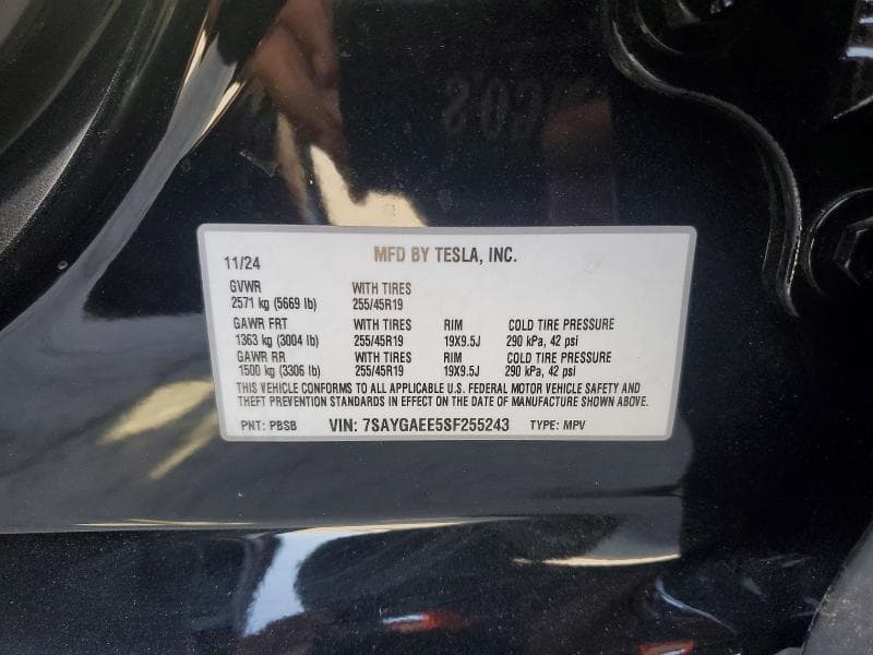 2025 TESLA MODEL Y 12