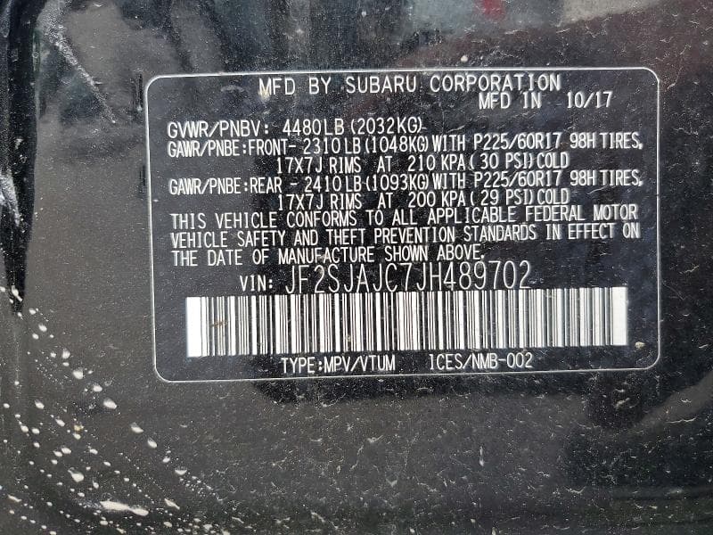2018 SUBARU FORESTER 2.5I LIMITED 13