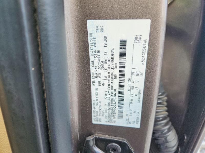 2018 FORD F150 SUPERCREW 12