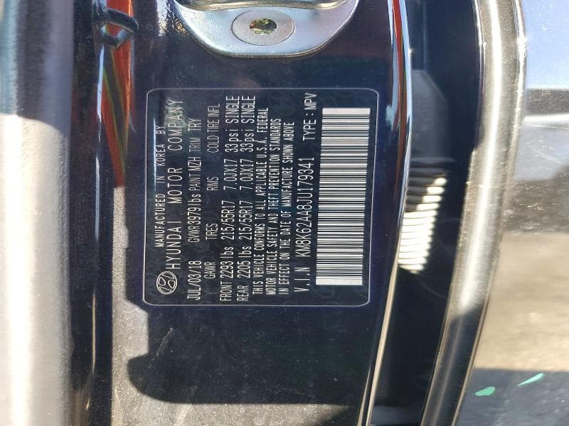 2018 HYUNDAI KONA SEL 12