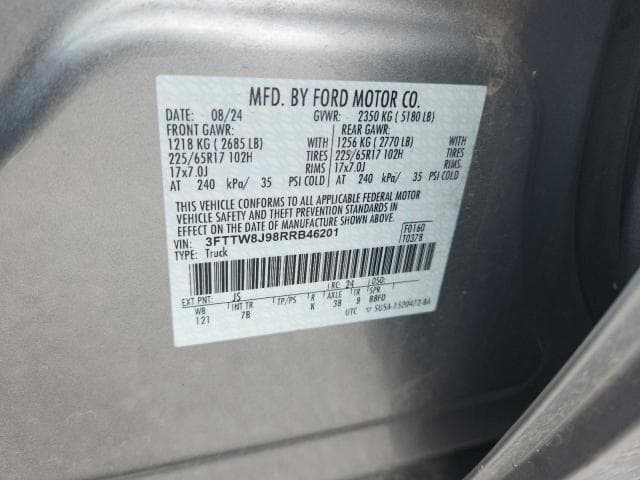 2024 FORD MAVERICK XLT 12