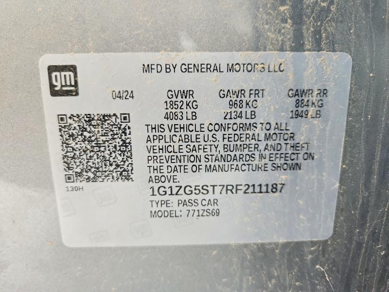 2024 CHEVROLET MALIBU RS 12