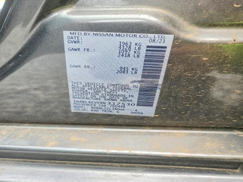 2024 NISSAN ALTIMA SL 13
