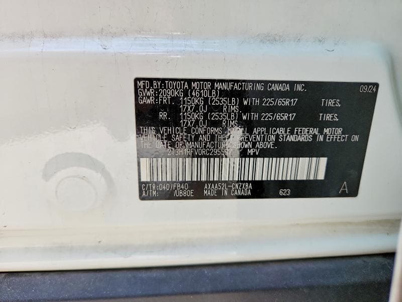 2024 TOYOTA RAV4 LE 12