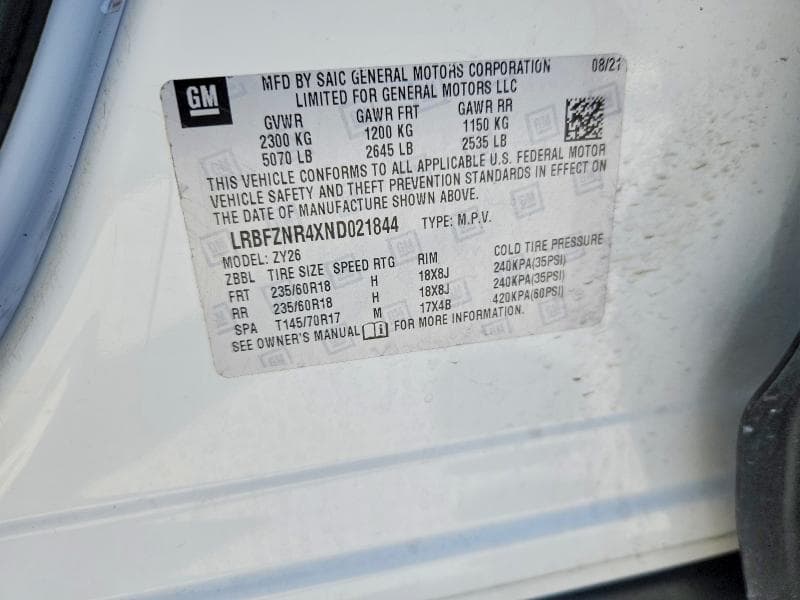 2022 BUICK ENVISION ESSENCE 12