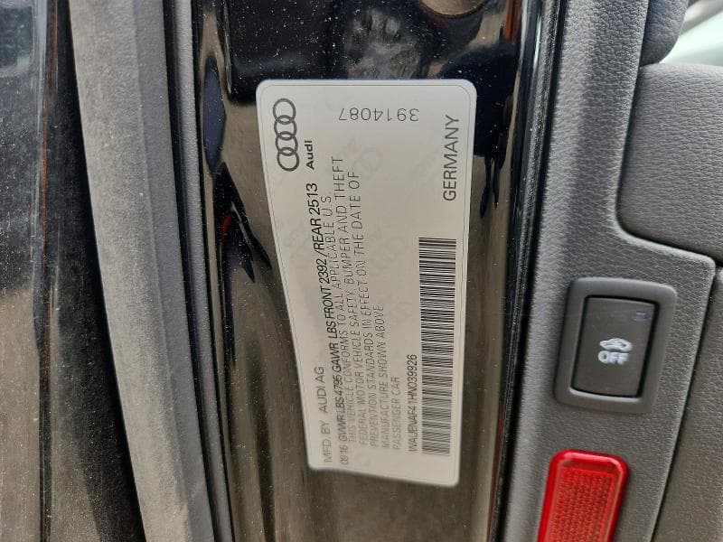 2017 AUDI A4 PREMIUM PLUS 12