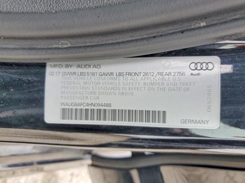 2017 AUDI A6 PREMIUM PLUS 12