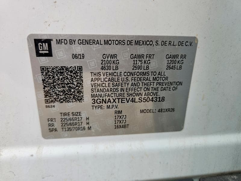 2020 CHEVROLET EQUINOX LT 14