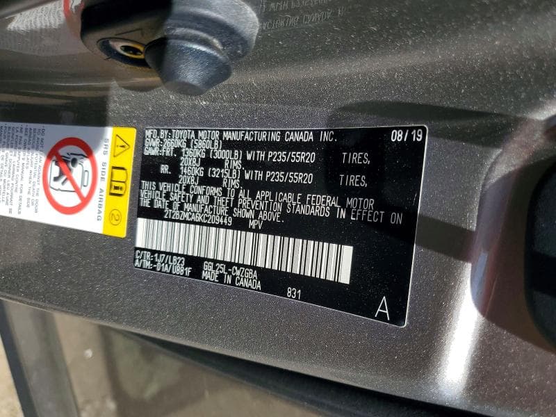2019 LEXUS RX 350 BASE 13