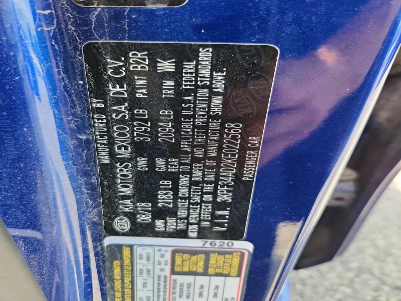 2019 KIA FORTE S 12