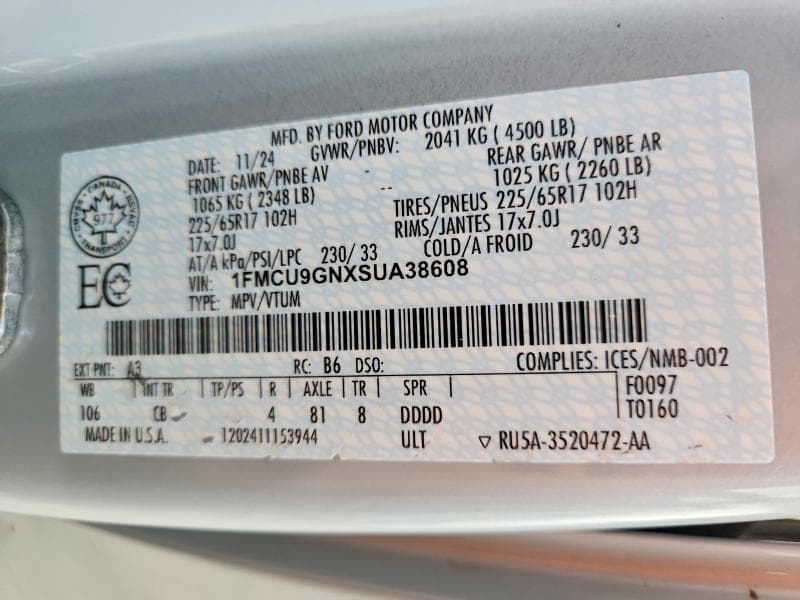2025 FORD ESCAPE ACTIVE 13