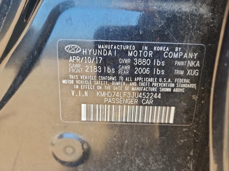 2018 HYUNDAI ELANTRA SE 12