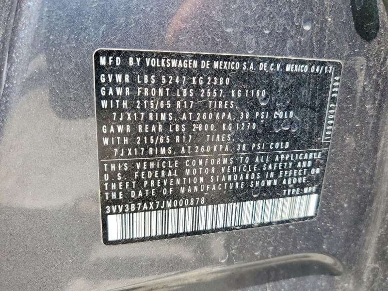 2018 VOLKSWAGEN TIGUAN SE 12