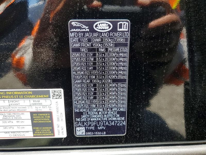 2026 LAND ROVER RANGE ROVER SE 14