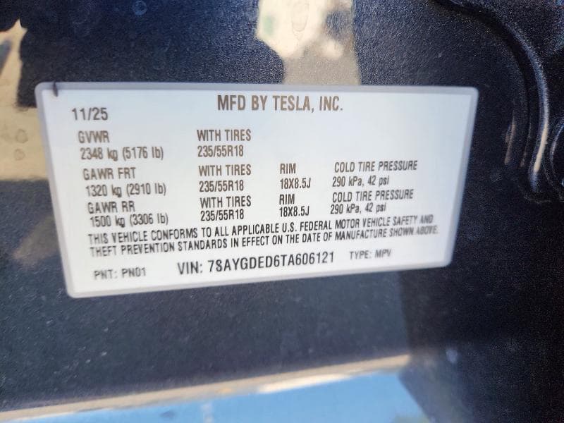 2026 TESLA MODEL Y 13