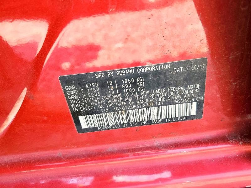 2017 SUBARU IMPREZA SPORT 12