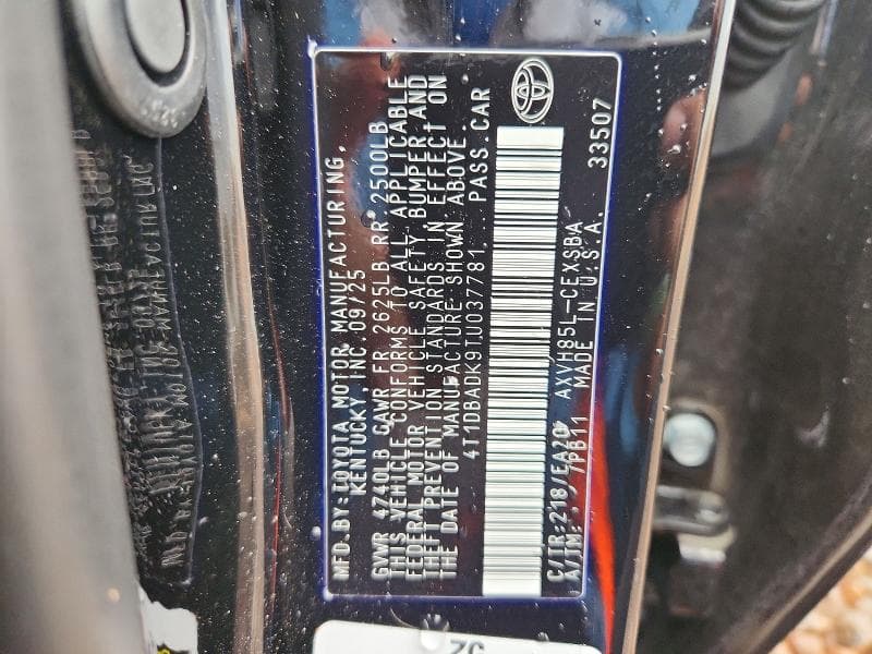 2026 TOYOTA CAMRY SE 12