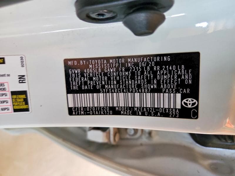2020 TOYOTA COROLLA SE 13