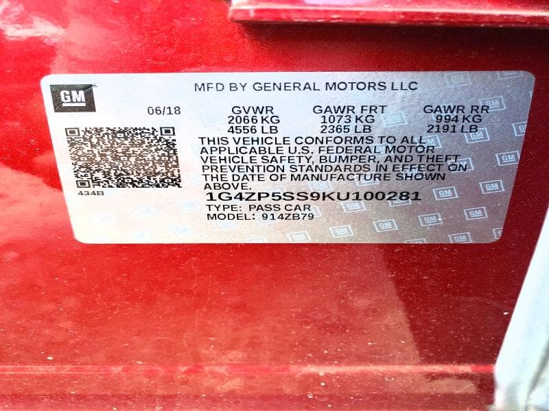 2019 BUICK LACROSSE ESSENCE 12