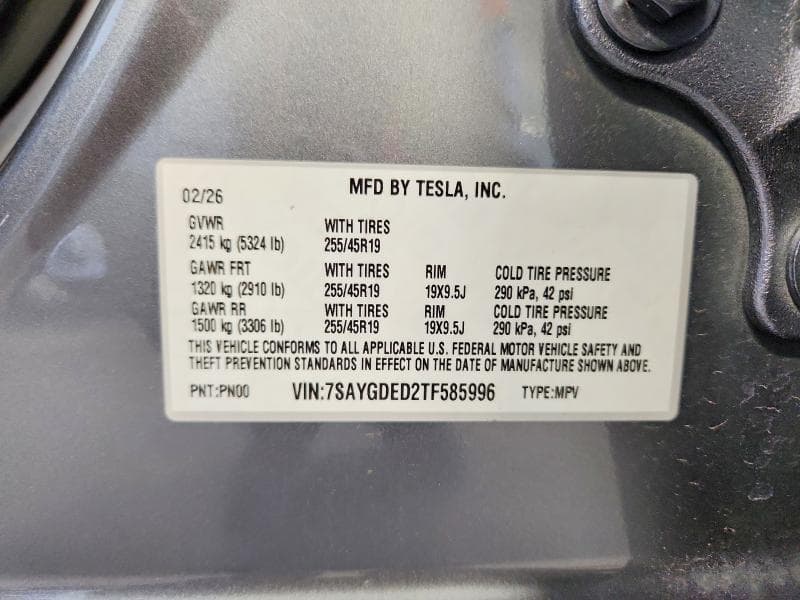 2026 TESLA MODEL Y 12