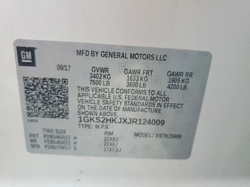 2018 GMC YUKON XL DENALI 14