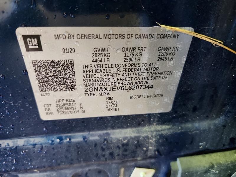 2020 CHEVROLET EQUINOX LT 14