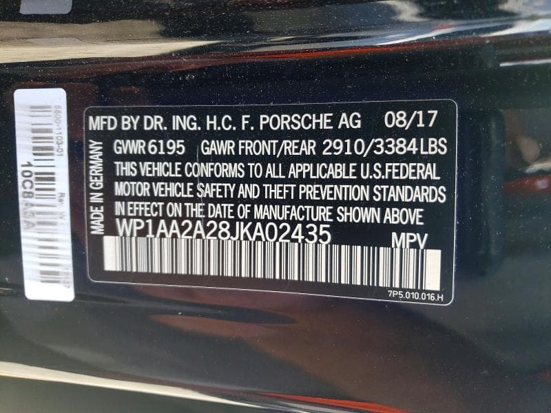2018 PORSCHE CAYENNE 12