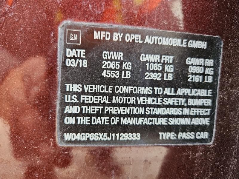 2018 BUICK REGAL ESSENCE 13