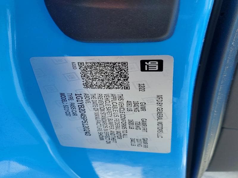 2023 CHEVROLET CORVETTE STINGRAY 2LT 12