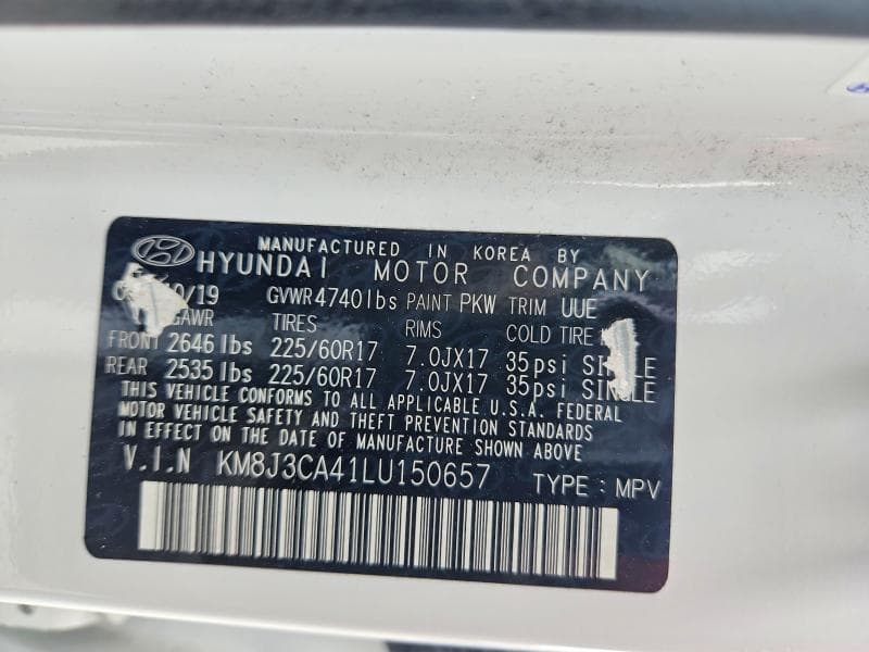 2020 HYUNDAI TUCSON VALUE 13
