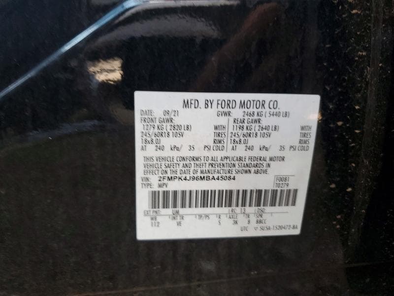 2021 FORD EDGE SEL 14