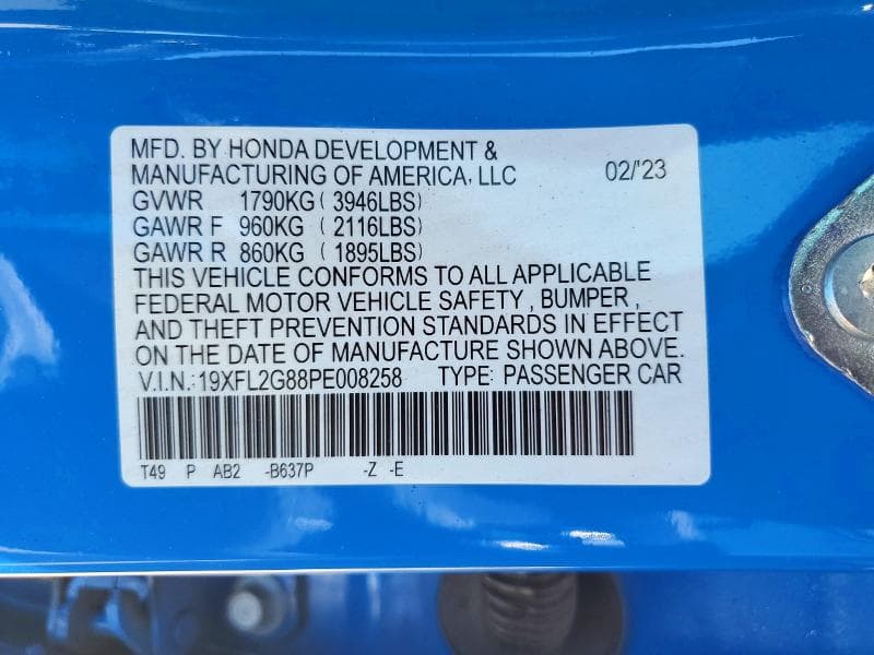2023 HONDA CIVIC SPORT 13