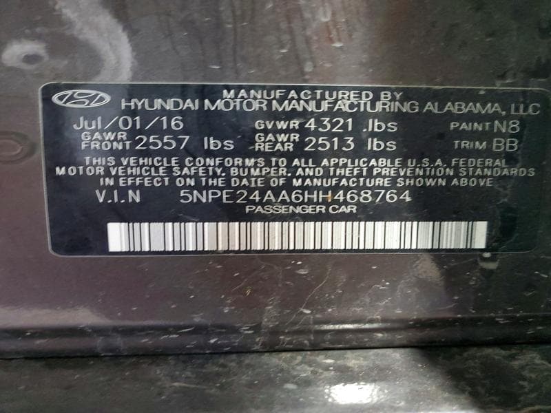 2017 HYUNDAI SONATA ECO 12