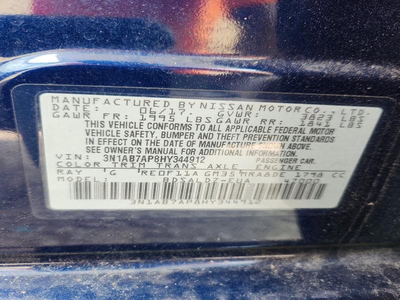 2017 NISSAN SENTRA SV 13