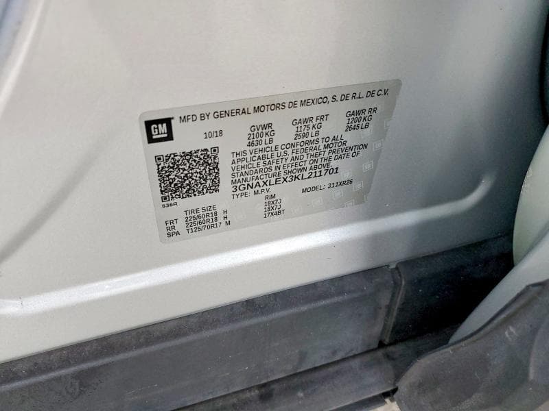 2019 CHEVROLET EQUINOX LT 13
