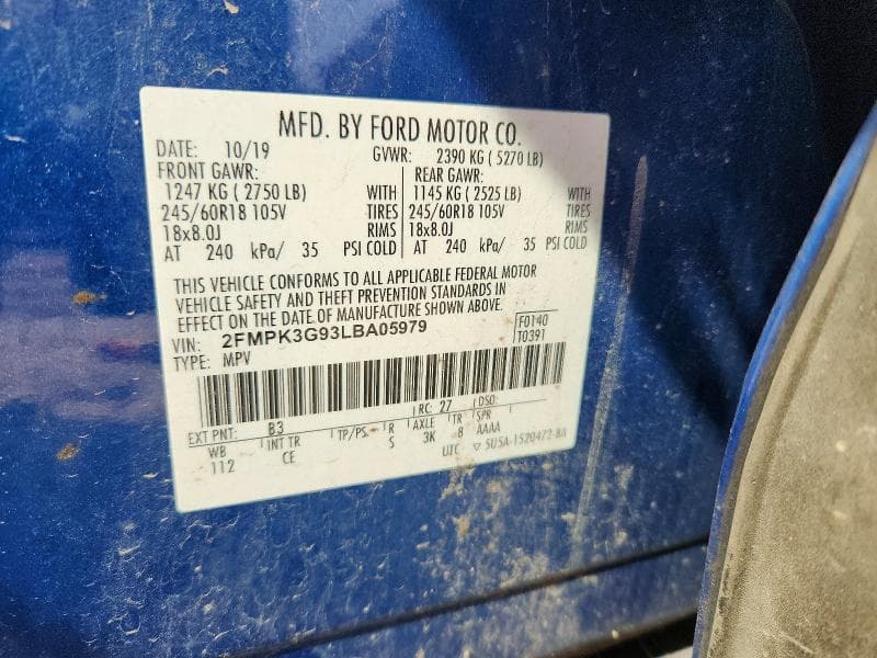 2020 FORD EDGE SE 14