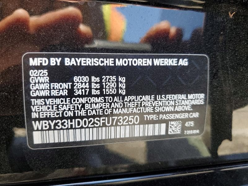 2025 BMW I4 M50 M50 12