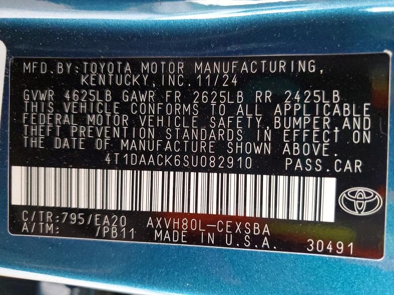 2025 TOYOTA CAMRY SE 13