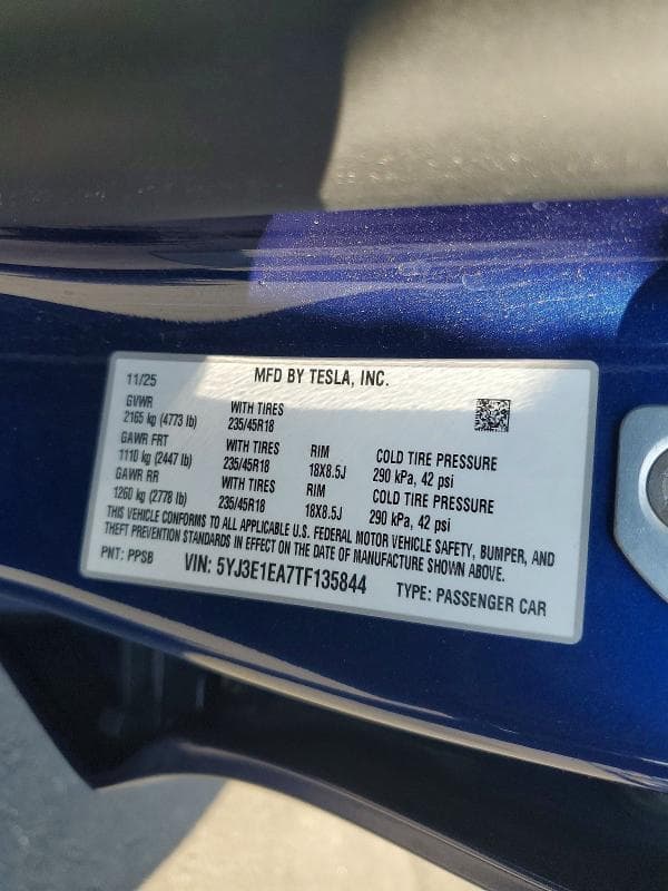 2026 TESLA MODEL 3 12